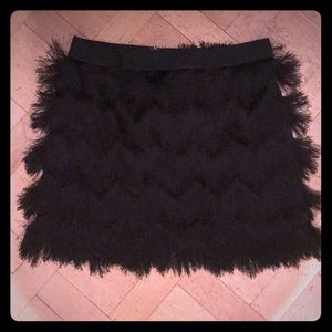 BCBG fringe Mini skirt